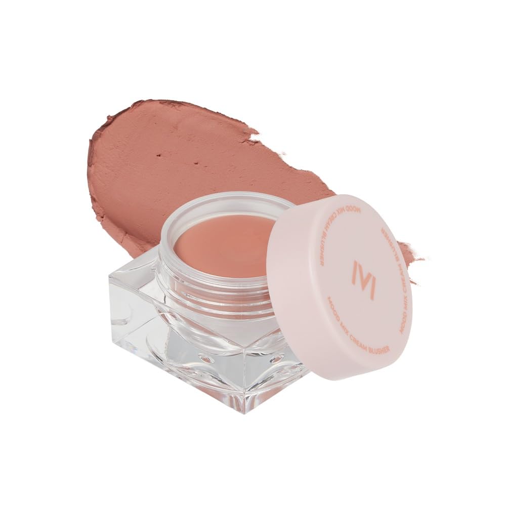 【公式】MAD PEACH マッドピーチムードミックスクリームブラッシャー 10g チーク ブラッシャー メークアップ 血色 ツヤ マット 韓国コスメ 密着 (01 Neutral Flush, 10g)